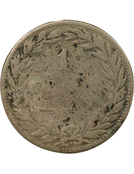 Louis-Philippe Ier Tête nue 1 franc Argent 1831 B Rouen