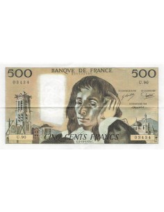 500 Francs Pascal - 05-10-1978 - Série U.90 500 francs 1978