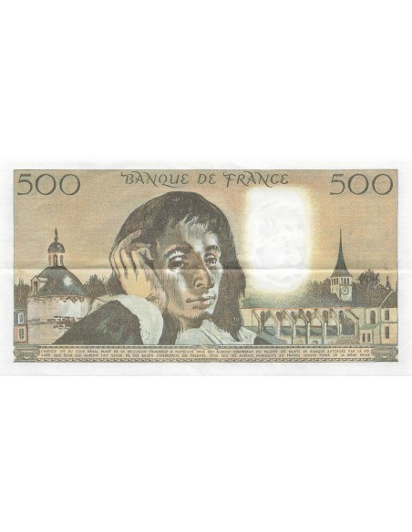 500 Francs Pascal - 05-10-1978 - Série U.90 500 francs 1978