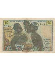 Togo 50 Francs - ND (1956) - P.45 50 francs 1956