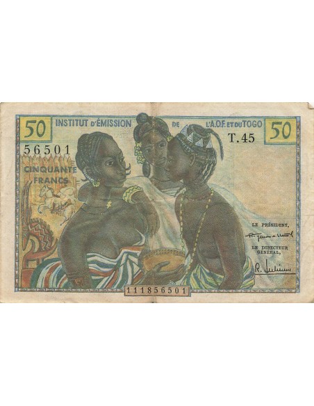 Togo 50 Francs - ND (1956) - P.45 50 francs 1956