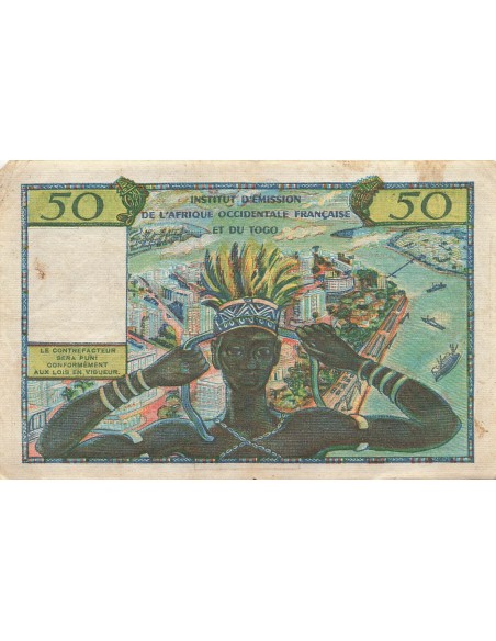 Togo 50 Francs - ND (1956) - P.45 50 francs 1956