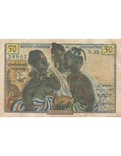 Togo 50 Francs - ND (1956) - P.45 50 francs 1956