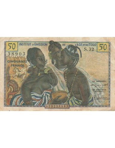 Togo 50 Francs - ND (1956) - P.45 50 francs 1956
