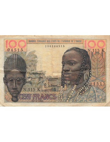 BCEAO 100 Francs - Sénégal - ND (1961) - P.701K 100 francs 1961
