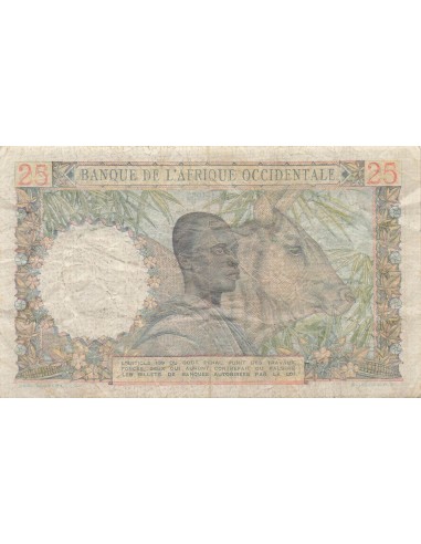 Afrique de l'Ouest 25 Francs - 10-04-1953 - P.38 25 francs 1953