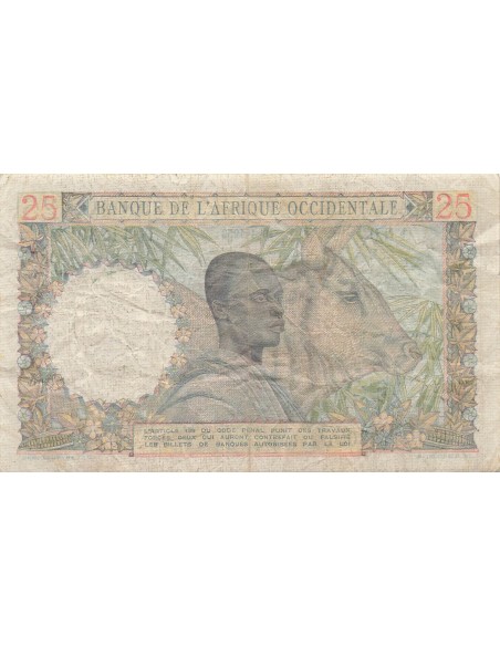 Afrique de l'Ouest 25 Francs - 10-04-1953 - P.38 25 francs 1953