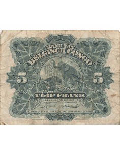 Congo Belge 5 Francs - 18-05-1949 - P.13B 5 francs 1949 2