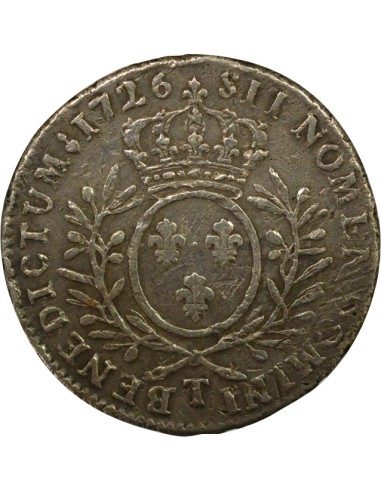 Louis XV Au Buste Habillé 1/2 écu Argent 1726 T Nantes
