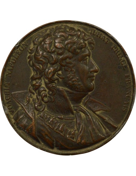 Joachim Murat Joachim Murat - Médaille Plomb plaqué Bronze - 1815 1 jeton Plomb Plaqué Bronze 1815