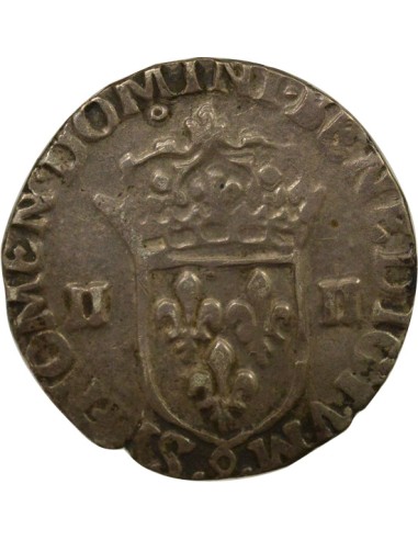 Roi de Navarre et de France Croix Feuillue 1/4 écu Argent 1601 9 Rennes