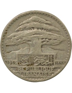 Liban 50 Piastres Argent - 1929 Paris 50 piastres Argent 1929 A Paris 2
