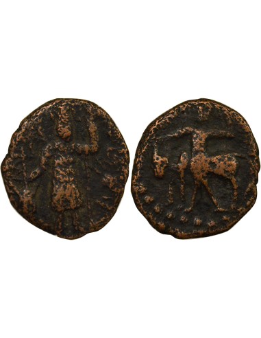Empire Kouchan Vasudeva I Vasudeva I - Tetradrachme - 200 / 225 1 tetradrachme Cuivre 200-225