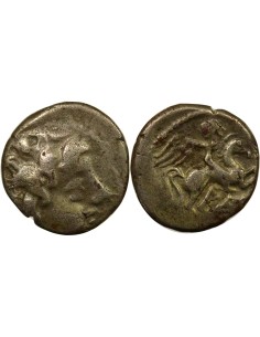 Gaule (Pictons) au Cavalier ailé 1 drachme Argent 120 / 80 Av JC
