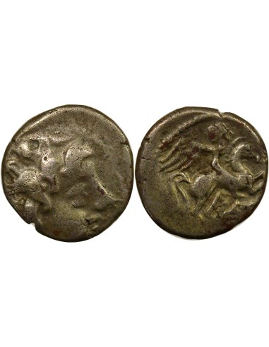 Gaule (Pictons) au Cavalier ailé 1 drachme Argent 120 / 80 Av JC