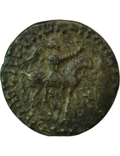 Royaume Indo-Scythe Azès II Azes II - Tetradrachme - 35 Av JC - 5 AD Taxila 1 tetradrachme Billon 35 Av JC - 5 AD Taxila 2