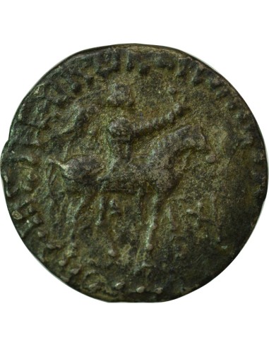 Royaume Indo-Scythe Azès II Azes II - Tetradrachme - 35 Av JC - 5 AD Taxila 1 tetradrachme Billon 35 Av JC - 5 AD Taxila