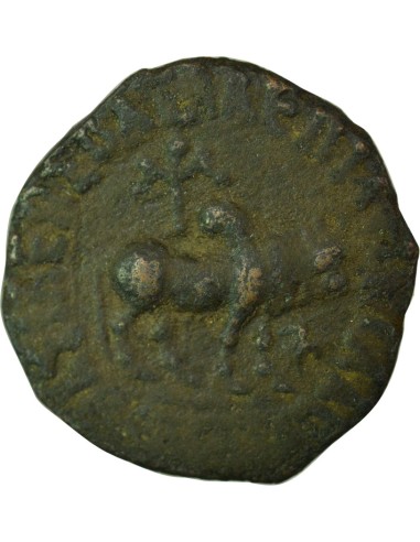 Royaume Indo-Scythe Azès II Azes II - Hexachalque - 35 Av JC - 5 AD 6 chalque Bronze 35 Av JC - 5 AD