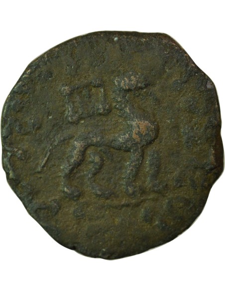 Royaume Indo-Scythe Azès II Azes II - Hexachalque - 35 Av JC - 5 AD 6 chalque Bronze 35 Av JC - 5 AD