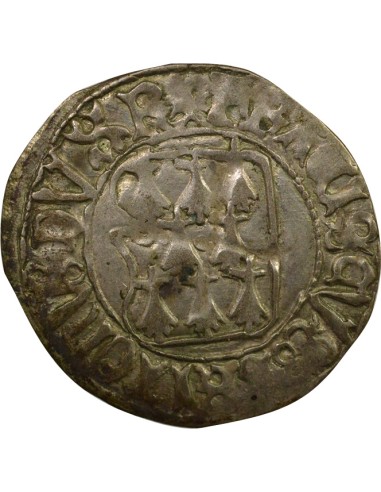 Duché de Bretagne François II de Bretagne A la Targe 1 blanc Billon 1458-1488 9 Rennes