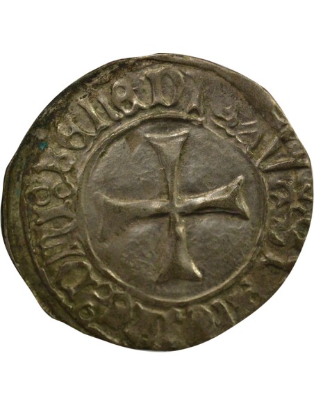 Duché de Bretagne François II de Bretagne A la Targe 1 blanc Billon 1458-1488 9 Rennes