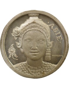 Asie 1 jeton Cuivre plaqué Argent 1931 A Paris 2