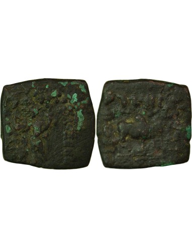 Royaumes Indo-Grecs Philoxénos Anicétos Tyché & Zébu 1 ae Bronze 100-95 Av JC