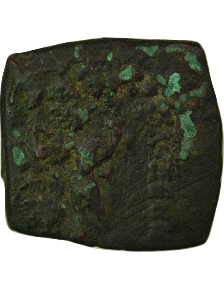 Royaumes Indo-Grecs Philoxénos Anicétos Tyché & Zébu 1 ae Bronze 100-95 Av JC