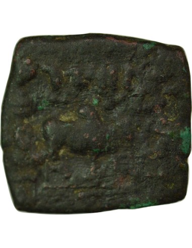 Royaumes Indo-Grecs Philoxénos Anicétos Tyché & Zébu 1 ae Bronze 100-95 Av JC