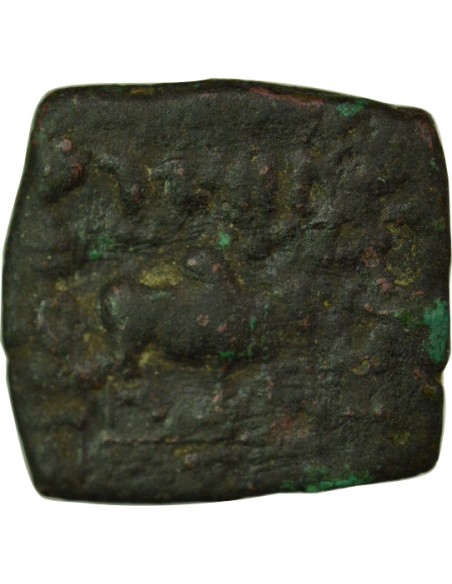 Royaumes Indo-Grecs Philoxénos Anicétos Tyché & Zébu 1 ae Bronze 100-95 Av JC