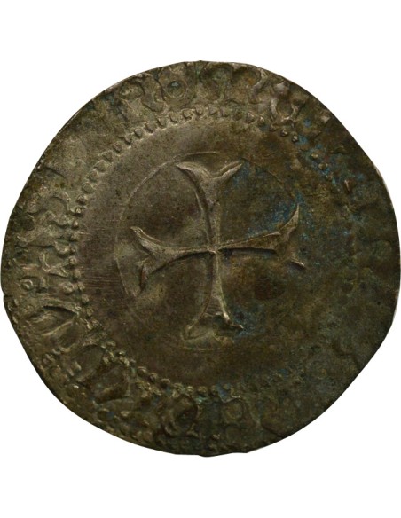 Duché de Bretagne François II de Bretagne à la Targe 1 blanc Billon 1458-1488 9 Rennes