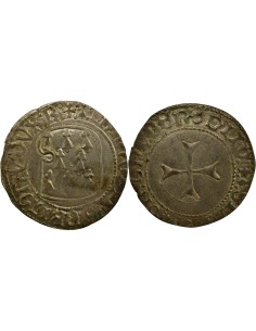 Duché de Bretagne François II de Bretagne à la Targe 1 blanc Billon 1458-1488 9 Rennes