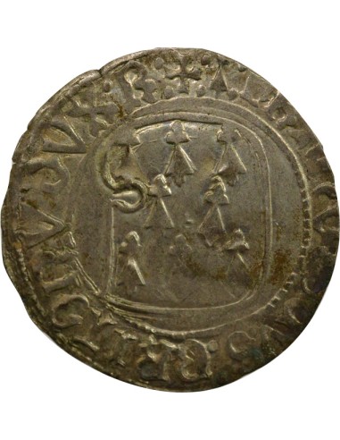 Duché de Bretagne François II de Bretagne à la Targe 1 blanc Billon 1458-1488 9 Rennes
