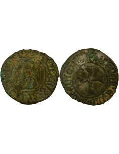 Duché de Bretagne François II de Bretagne à la Targe 1 blanc Billon 1458-1488 9 Rennes