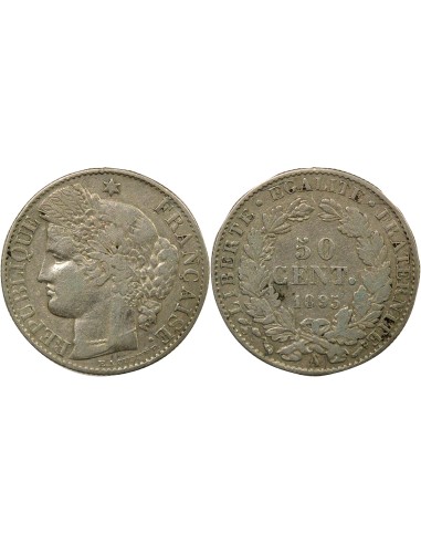 IIIe République 50 centimes Argent 1895 A - Paris