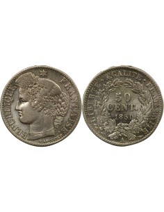 IIe République 50 centimes Argent 1850 A - Paris