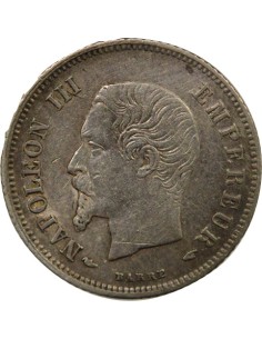 Napoléon III Tête nue 20 centimes Argent 1853 A - Paris 2
