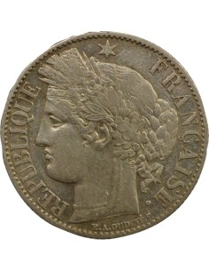 IIIe République 1 franc Argent 1872 A - Paris 2