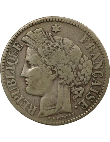 sans Légende 2 francs Argent 1871 K Bordeaux