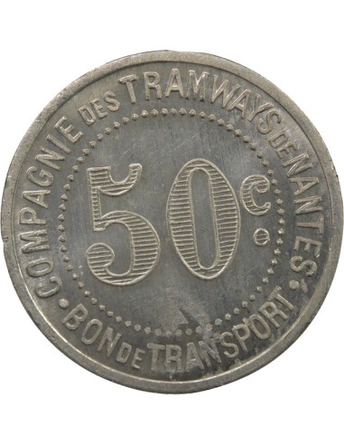 Tramways de Nantes  50 centimes Aluminium