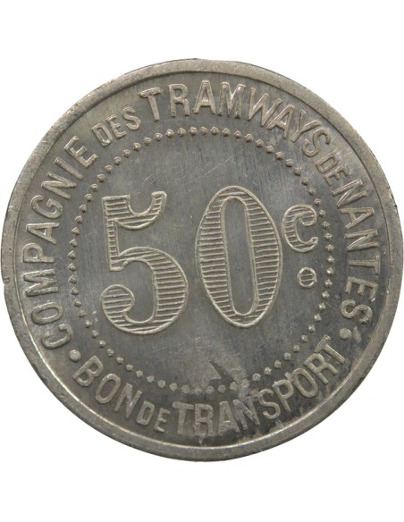 Tramways de Nantes  50 centimes Aluminium