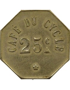 Café du Cycle 25 centimes Maillechort 2