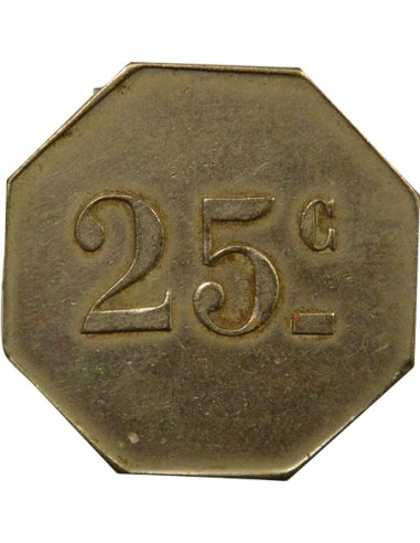 Café du Cycle 25 centimes Maillechort
