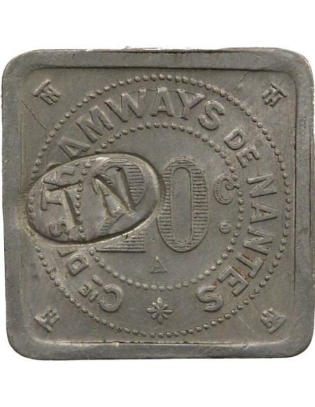Tramways de Nantes 20 centimes Aluminium
