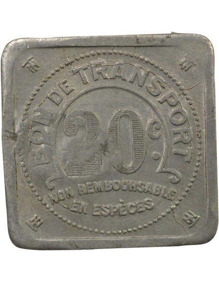 Tramways de Nantes 20 centimes Aluminium