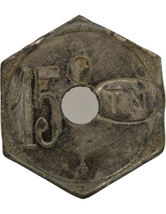 Tramways de Nantes 15 centimes Zinc Nickelé 2