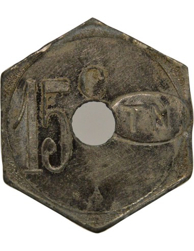 Tramways de Nantes 15 centimes Zinc Nickelé
