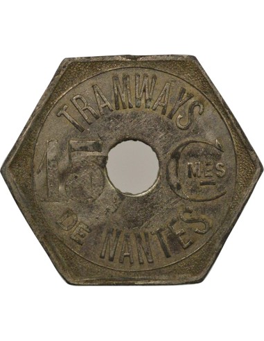 Tramways de Nantes 15 centimes Zinc Nickelé