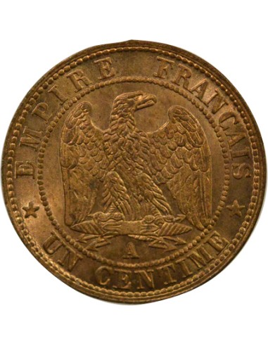 Napoléon III Tête Laurée 1 centime Bronze 1861 A - Paris