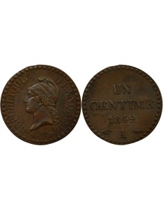 Dupré 1 centime Cuivre 1849 A - Paris